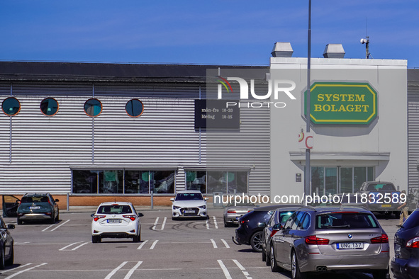 The System Bolaget, the state-owned alcohol store in Sweden, is seen in Vaxjo, Sweden, on August 13, 2024. 