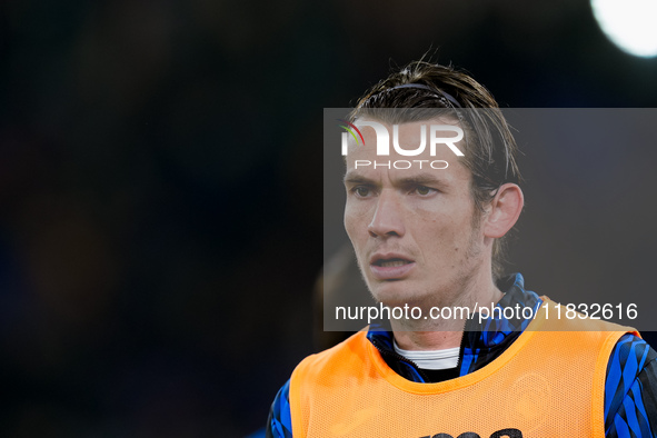 Marten de Roon of Atalanta BC looks on during the Serie A Enilive match between AS Roma and Atalanta BC at Stadio Olimpico on December 02, 2...