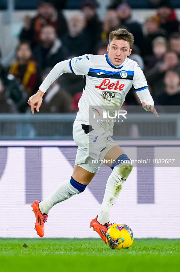 Mateo Retegui of Atalanta BC during the Serie A Enilive match between AS Roma and Atalanta BC at Stadio Olimpico on December 02, 2024 in Rom...