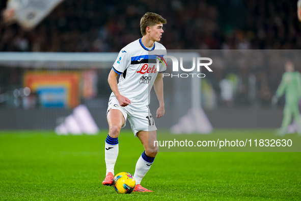 Charles De Ketelaere of Atalanta BC during the Serie A Enilive match between AS Roma and Atalanta BC at Stadio Olimpico on December 02, 2024...