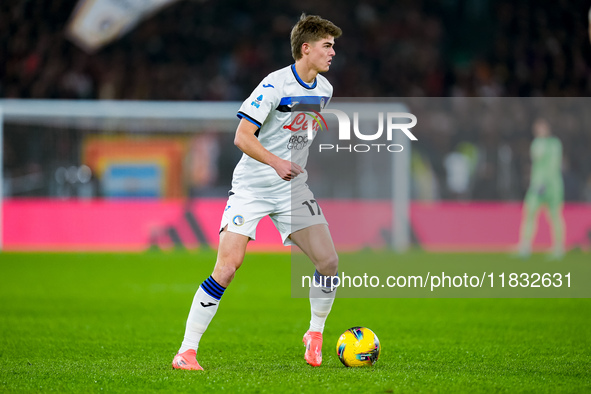 Charles De Ketelaere of Atalanta BC during the Serie A Enilive match between AS Roma and Atalanta BC at Stadio Olimpico on December 02, 2024...