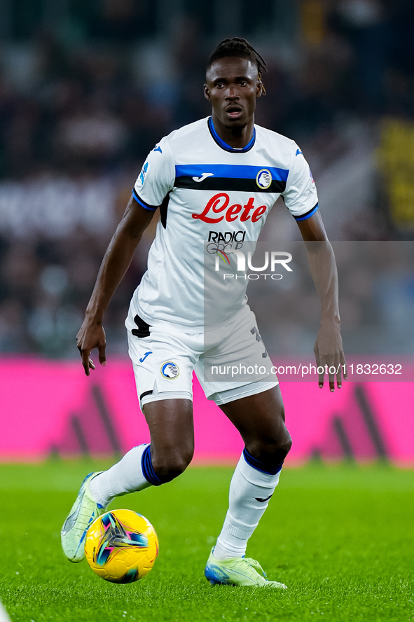 Odilon Kossounou of Atalanta BC during the Serie A Enilive match between AS Roma and Atalanta BC at Stadio Olimpico on December 02, 2024 in...