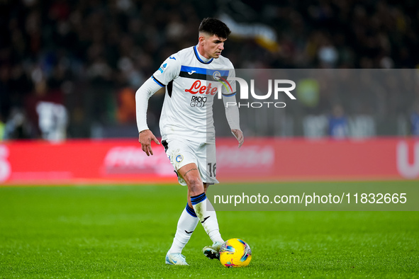 Raoul Bellanova of Atalanta BC during the Serie A Enilive match between AS Roma and Atalanta BC at Stadio Olimpico on December 02, 2024 in R...