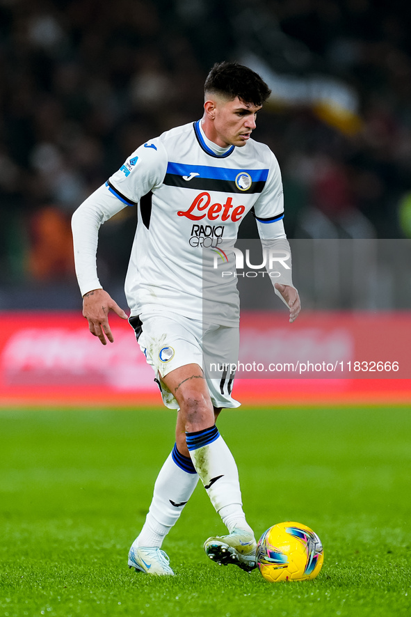 Raoul Bellanova of Atalanta BC during the Serie A Enilive match between AS Roma and Atalanta BC at Stadio Olimpico on December 02, 2024 in R...