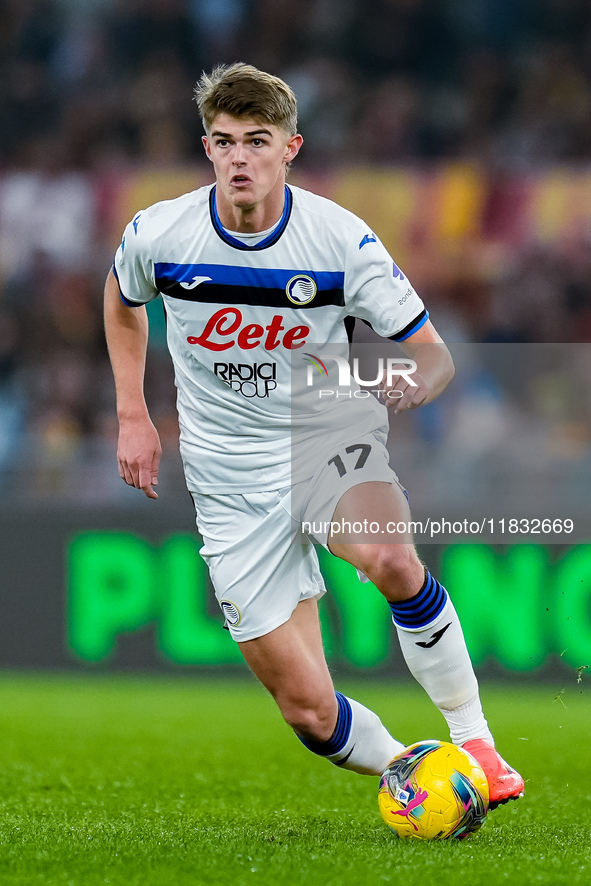 Charles De Ketelaere of Atalanta BC during the Serie A Enilive match between AS Roma and Atalanta BC at Stadio Olimpico on December 02, 2024...