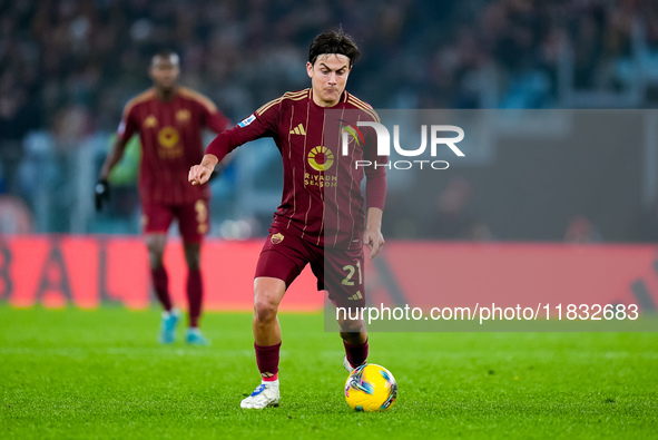 Paulo Dybala of AS Roma during the Serie A Enilive match between AS Roma and Atalanta BC at Stadio Olimpico on December 02, 2024 in Rome, It...