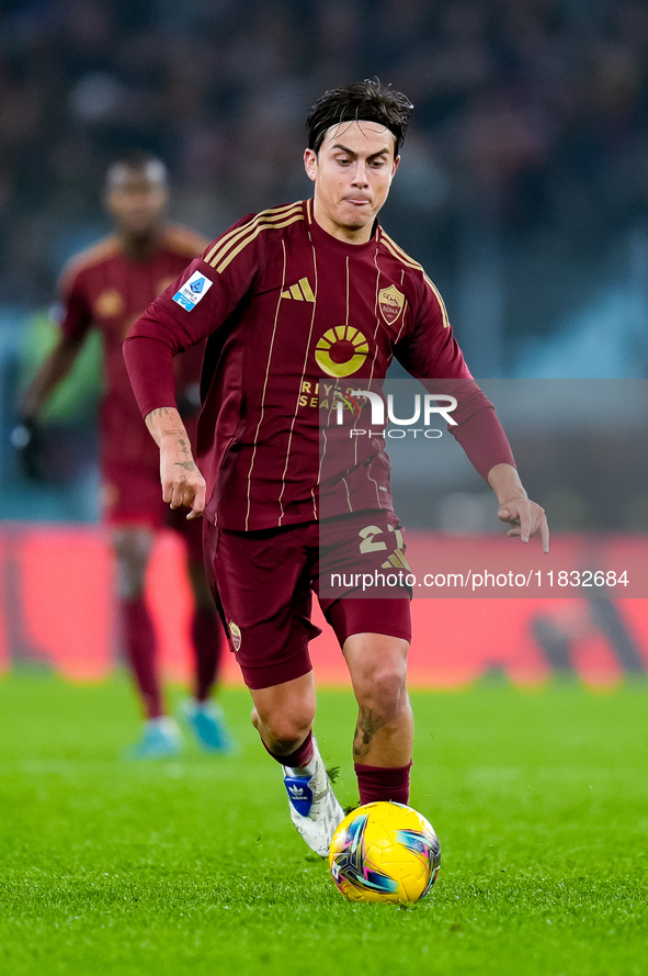 Paulo Dybala of AS Roma during the Serie A Enilive match between AS Roma and Atalanta BC at Stadio Olimpico on December 02, 2024 in Rome, It...