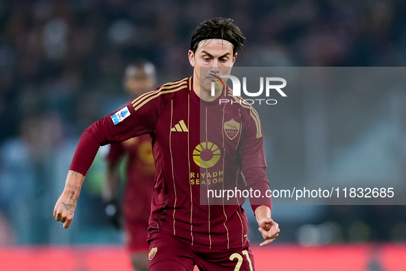 Paulo Dybala of AS Roma during the Serie A Enilive match between AS Roma and Atalanta BC at Stadio Olimpico on December 02, 2024 in Rome, It...