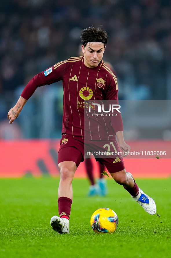 Paulo Dybala of AS Roma during the Serie A Enilive match between AS Roma and Atalanta BC at Stadio Olimpico on December 02, 2024 in Rome, It...