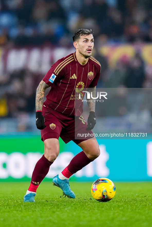 Leandro Paredes of AS Roma during the Serie A Enilive match between AS Roma and Atalanta BC at Stadio Olimpico on December 02, 2024 in Rome,...