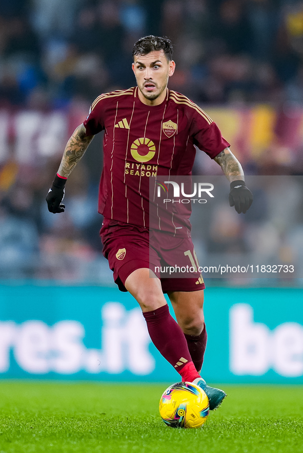 Leandro Paredes of AS Roma during the Serie A Enilive match between AS Roma and Atalanta BC at Stadio Olimpico on December 02, 2024 in Rome,...