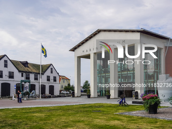 A general view of the Naval Museum building (Marinmuseum) is seen in Karlskrona, Sweden, on August 15, 2024. (