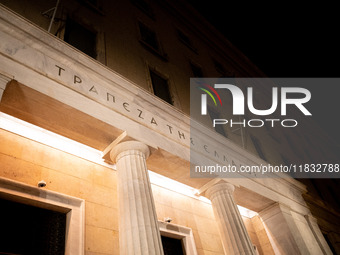 A general view of the Bank of Greece in Athens, Greece, on December 3, 2024. (