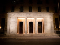 A general view of the Bank of Greece in Athens, Greece, on December 3, 2024. (