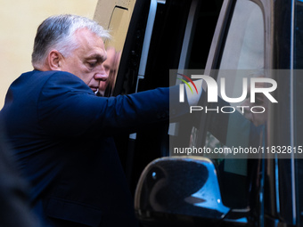 Hungary's Prime Minister Viktor Orban arrives for a meeting with Pope Francis at The Vatican, on December 4, 2024. (