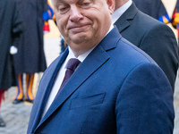 Hungary's Prime Minister Viktor Orban arrives for a meeting with Pope Francis at The Vatican, on December 4, 2024. (