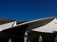 A view of the National Museum of Qatar in Doha, Qatar on December 3, 2024. (