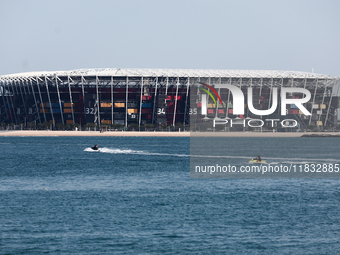 A view of the Stadium 974 in Doha, Qatar on December 3, 2024. (