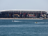 A view of the Stadium 974 in Doha, Qatar on December 3, 2024. (