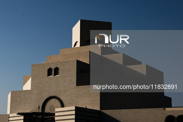 A view of the Museum of Islamic Art in Doha, Qatar on December 3, 2024. 