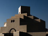 A view of the Museum of Islamic Art in Doha, Qatar on December 3, 2024. (