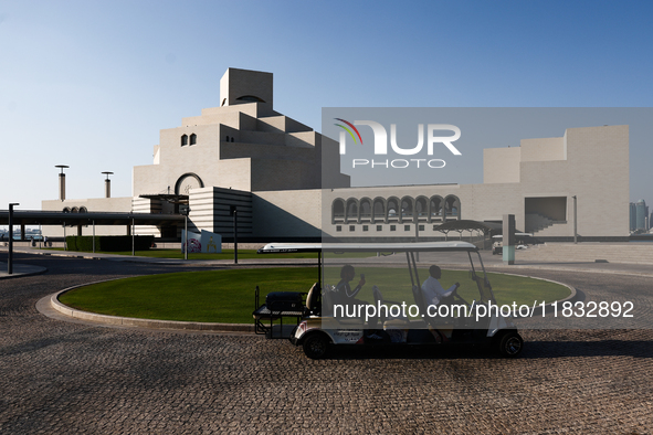 A view of the Museum of Islamic Art in Doha, Qatar on December 3, 2024. 