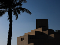 A view of the Museum of Islamic Art in Doha, Qatar on December 3, 2024. (