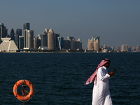 A man wearing traditional dress is seen in Doha, Qatar on December 3, 2024. (