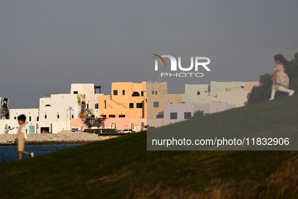 A view of the buildings in Doha, Qatar on December 3, 2024. 