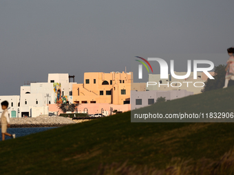 A view of the buildings in Doha, Qatar on December 3, 2024. (