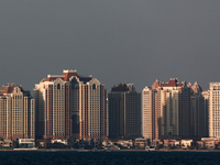 Buildings are seen in Doha, Qatar on December 3, 2024. (