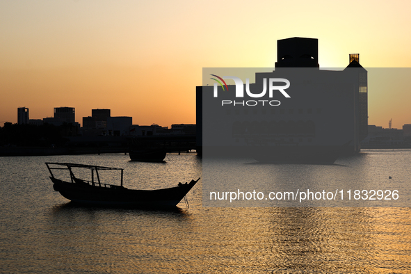 A view of the Museum of Islamic Art in Doha, Qatar on December 3, 2024. 