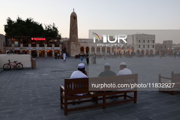 A view of the Souq Waqif in Doha, Qatar on December 3, 2024. 