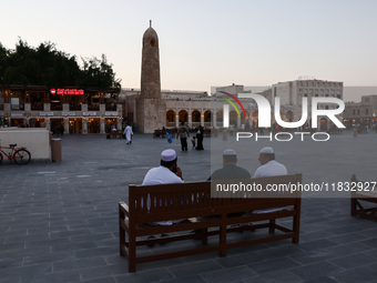 A view of the Souq Waqif in Doha, Qatar on December 3, 2024. (