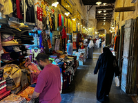 A view of the Souq Waqif in Doha, Qatar on December 3, 2024. (