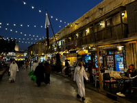 A view of the Souq Waqif in Doha, Qatar on December 3, 2024. (