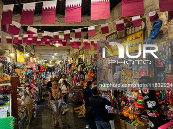 A view of the Souq Waqif in Doha, Qatar on December 3, 2024. (