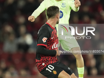 Marc Casado defensive midfield of Barcelona and Spain during the La Liga match between RCD Mallorca and FC Barcelona at Estadi de Son Moix o...