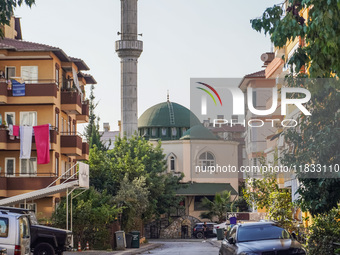 A mosque is seen in Alanya, Antalya, Turkey, on November 3, 2024. (