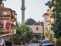 A mosque is seen in Alanya, Antalya, Turkey, on November 3, 2024. (