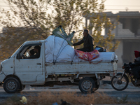 Under An Agreement With The Opposition, The Syrian Democratic Forces (SDF) Withdrew From The Neighborhoods Of Tal Rifaat And Several Nearby...