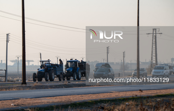 Under An Agreement With The Opposition, The Syrian Democratic Forces (SDF) Withdrew From The Neighborhoods Of Tal Rifaat And Several Nearby...