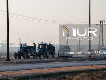 Under An Agreement With The Opposition, The Syrian Democratic Forces (SDF) Withdrew From The Neighborhoods Of Tal Rifaat And Several Nearby...