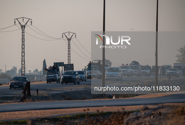 Under An Agreement With The Opposition, The Syrian Democratic Forces (SDF) Withdrew From The Neighborhoods Of Tal Rifaat And Several Nearby...