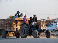 Under An Agreement With The Opposition, The Syrian Democratic Forces (SDF) Withdrew From The Neighborhoods Of Tal Rifaat And Several Nearby...