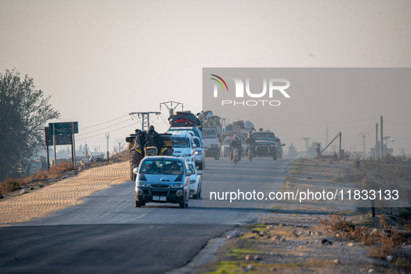 Under An Agreement With The Opposition, The Syrian Democratic Forces (SDF) Withdrew From The Neighborhoods Of Tal Rifaat And Several Nearby...