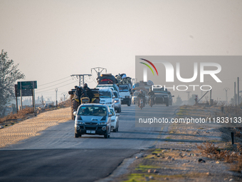 Under An Agreement With The Opposition, The Syrian Democratic Forces (SDF) Withdrew From The Neighborhoods Of Tal Rifaat And Several Nearby...