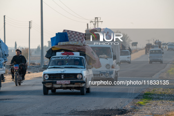 Under An Agreement With The Opposition, The Syrian Democratic Forces (SDF) Withdrew From The Neighborhoods Of Tal Rifaat And Several Nearby...