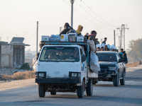 Under An Agreement With The Opposition, The Syrian Democratic Forces (SDF) Withdrew From The Neighborhoods Of Tal Rifaat And Several Nearby...