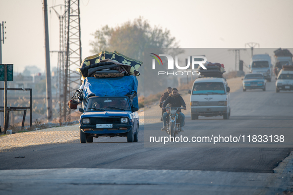 Under An Agreement With The Opposition, The Syrian Democratic Forces (SDF) Withdrew From The Neighborhoods Of Tal Rifaat And Several Nearby...